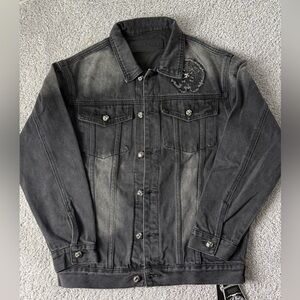 Chrome Hearts Charcoal Denim Jacket